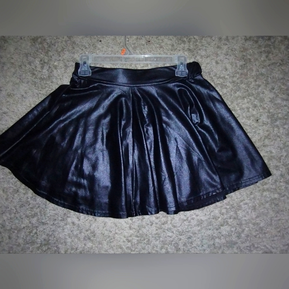 Faux leather skirt